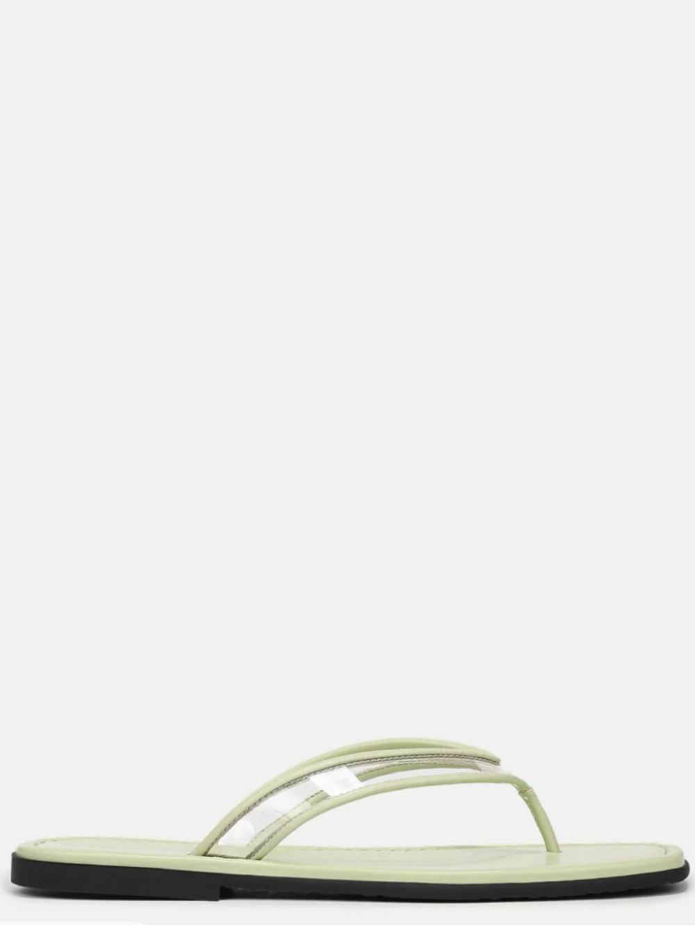 VERONICA BEARD 
Clea Jelly Flip-Flop Sandal
Jelly: Clear/Light Pistachio
Sz 7 - Picture 3 of 15